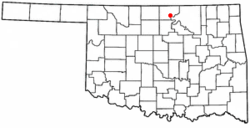 Ponca City map