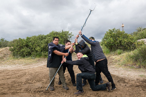 Standing up wireless pole at TBB