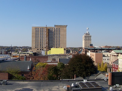 Lancaster Pa high rise in downtown
