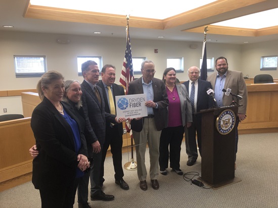 Sen Chuck Schumer at Dryden Fiber groundbreaking Sen Chuck Schumer at Dryden Fiber groundbreaking