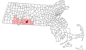 Map of Wilbraham