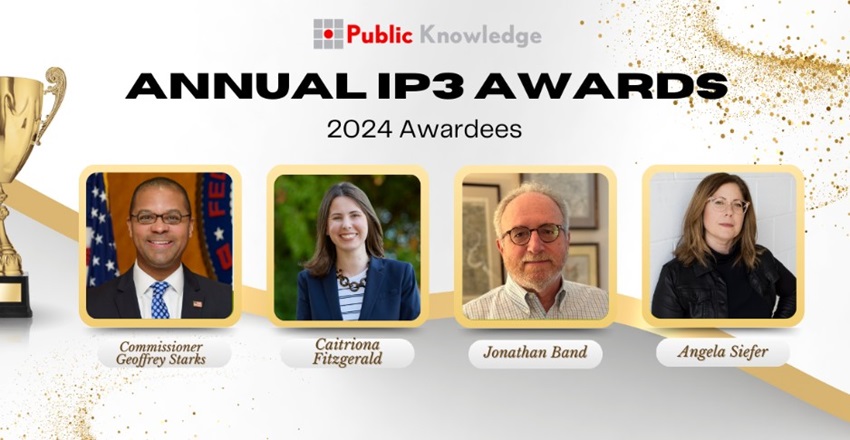 Public Knowledge IP3 Award Winners 2024