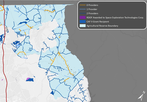 Montgomery County connectivity map