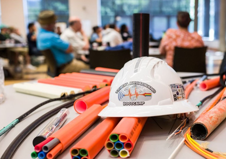 TBB hard hat and conduit