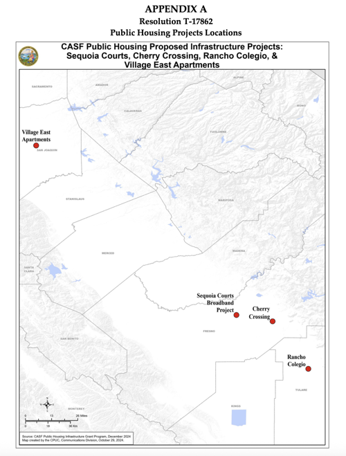 Fresno Housing wireless network map