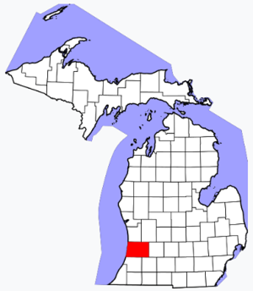 Allegan County map