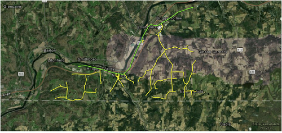 Nichols NY fiber map