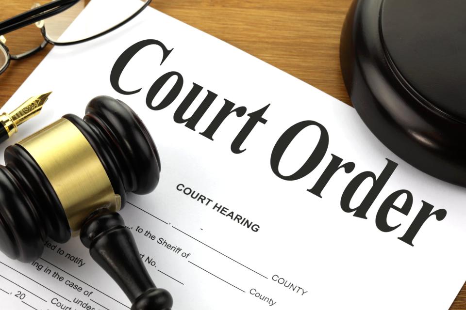 Court Order and Gavel