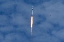 Starlink rocket in mid air after launch