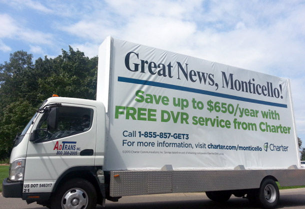 Charter Advertising Truck